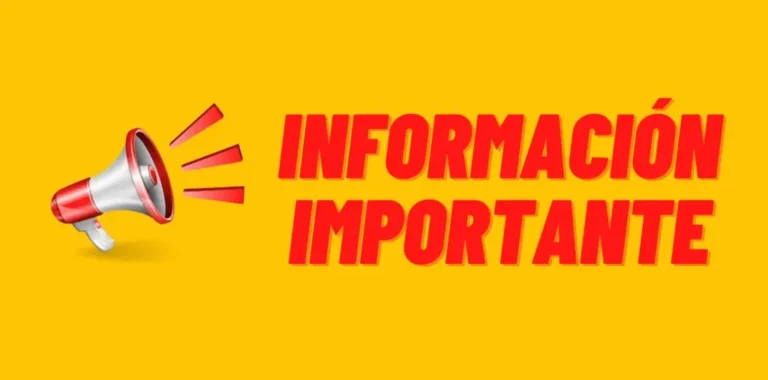AVISO IMPORTANTE