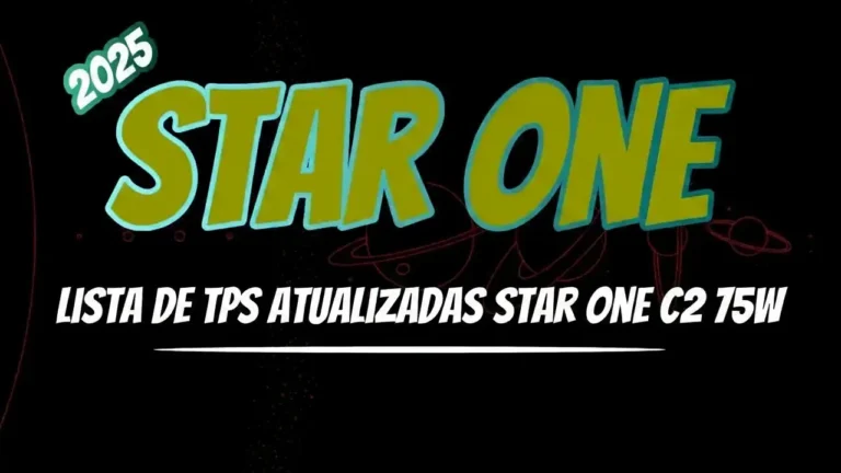 Lista de TPs Atualizadas Star One C2 75w Banda C 2025